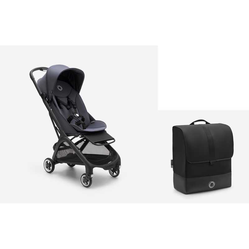 Silla de Paseo BUTTERFLY Azul Tormenta + Bolsa de Transporte BUGABOO